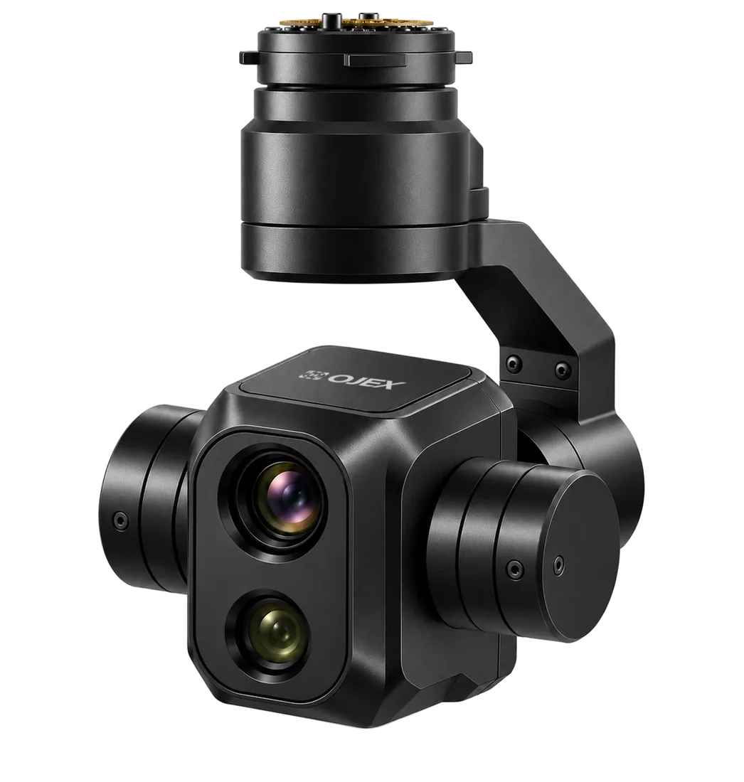 OJEX EO/IR Gimbal, 3-axis stabilized dual-sensor payload