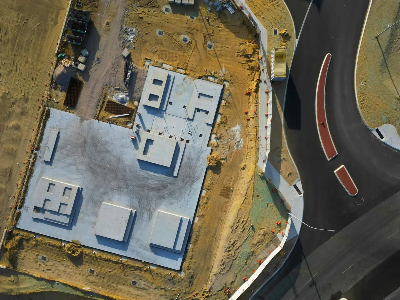 Aerial inspection of a construction site